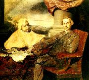 Sir Joshua Reynolds lord rockingham and his secretary, edmund burke Spain oil painting artist